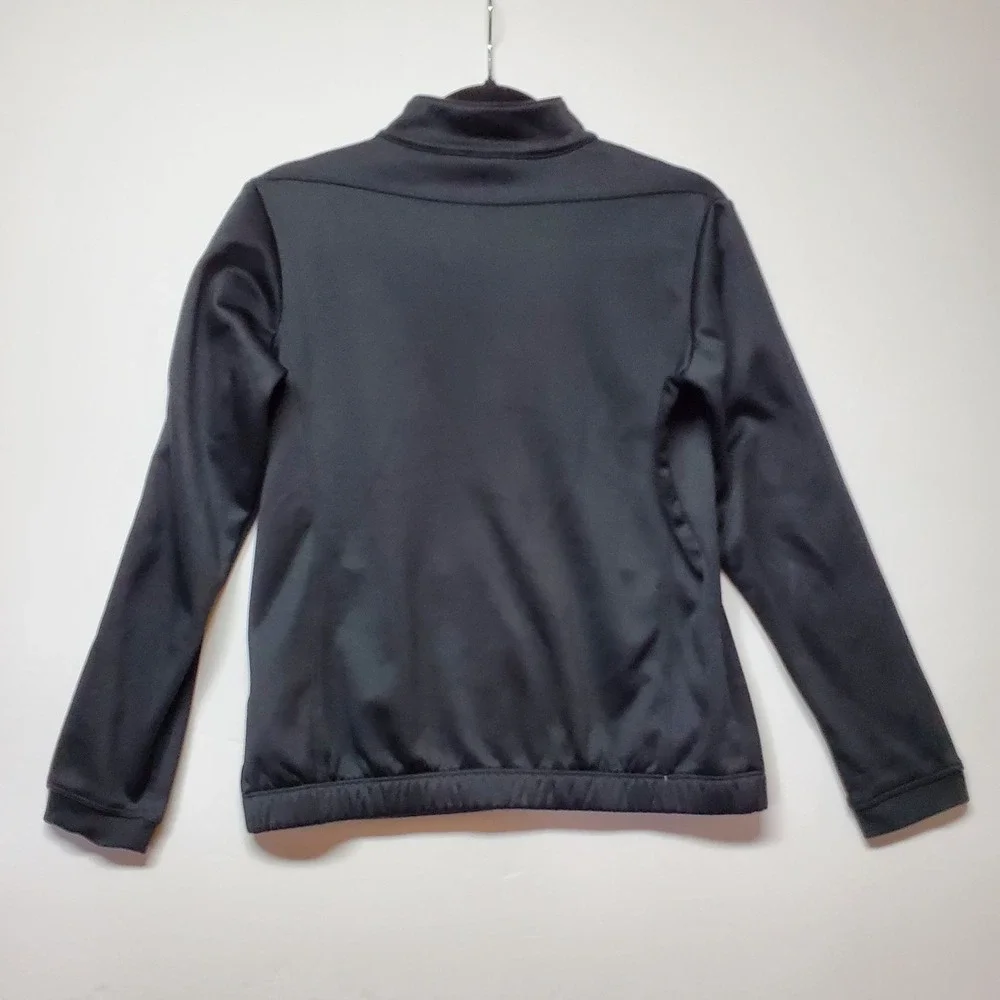 Vintage Therma- Fit Track Unisex Jacket Womens Sz M Black‎ 4 Pockets Nike Swoosh